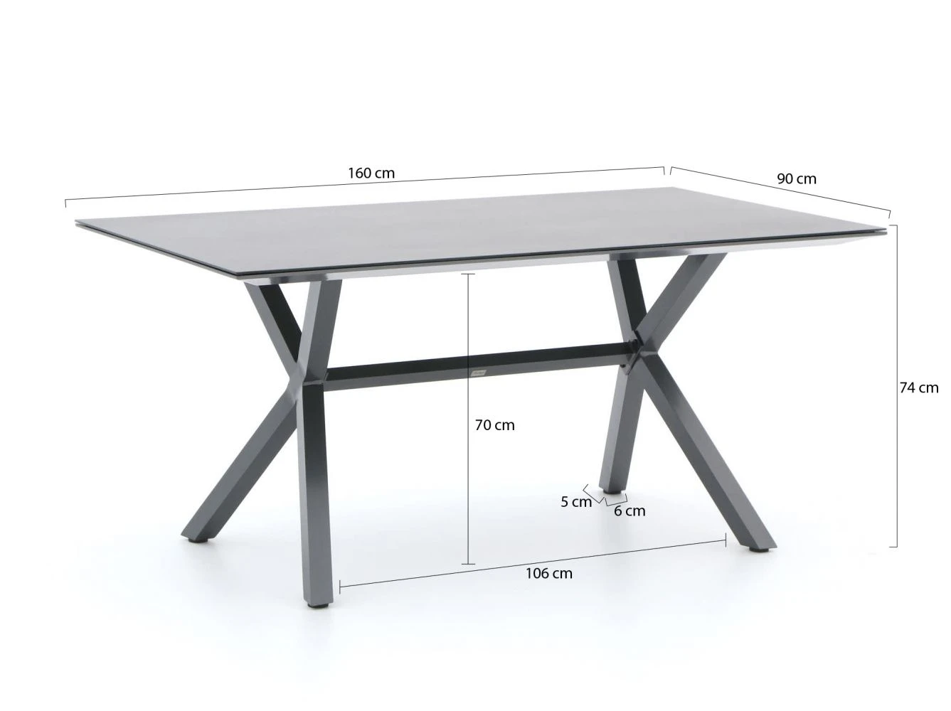 Bellagio Moresco Gartentisch 160x90x75 Cm 3 Bellagio Moresco Gartentisch 160x90x75 Cm