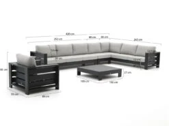 Bellagio Avolo Ecklounge-Set 5-teilig Rechts