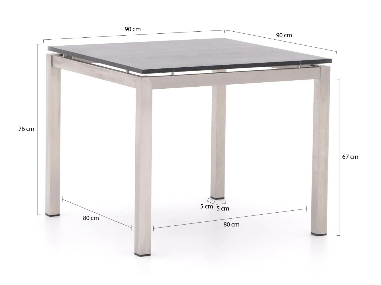 Bernstein Bremen Gartentisch 90x90x76 Cm 3 Bernstein Bremen Gartentisch 90x90x76 Cm