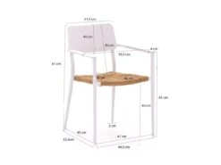 Bellagio Cino Gartenstuhl Stapelbar