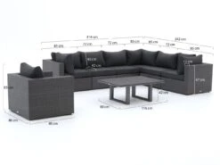 Forza Barolo/Bolano Ecklounge-Set 8-teilig