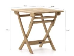 Sunyard Preston Gartentisch Klappbar 70x70x75 Cm