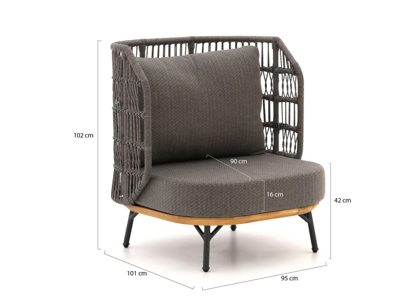 Bellagio Cavezzo Sessel-Sofa Lounge-Set 4-teilig 3 Bellagio Cavezzo Sessel-Sofa Lounge-Set 4-teilig