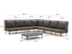 Bellagio Cavezzo Ecklounge-Set 5-teilig