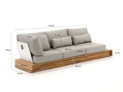 SUNS Tovara Gartensofa 290 Cm Inkl. Eckelement