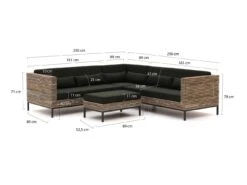 ROUGH-D Ecklounge-Set 4-teilig