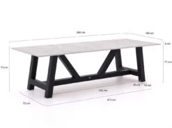 Schemel Store 13 Bellagio Bresimo Gartentisch 260x100 Cm