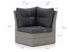 Intenso Fellini Lounge Eckelement 82 Cm