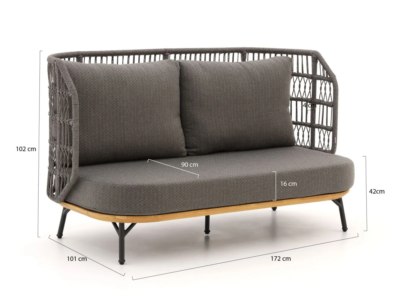 Bellagio Cavezzo Sessel-Sofa Lounge-Set 4-teilig 4 Bellagio Cavezzo Sessel-Sofa Lounge-Set 4-teilig – Bild 2