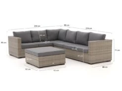 Forza Giotto Ecklounge-Set 3-teilig Links