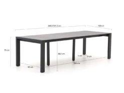 SUNS Rialto Gartentisch Ausziehbar 262/329x100x75cm