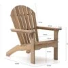 ROUGH-S Adirondack Gartensessel Mit Hocker
