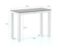 Bellagio Fidenza Konsolentisch Outdoor 100x45x74 Cm