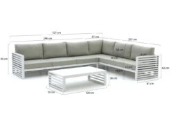 Bellagio Cadora Ecklounge-Set 3-teilig Rechts