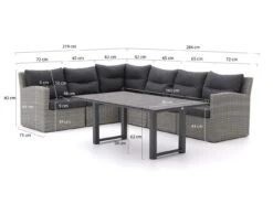 Intenso Fellini/Bolano Gartentisch Lounge-Set 7-teilig Links