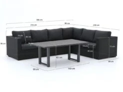 Forza Giotto/Bolano Ecklounge-Set 3-teilig