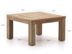 ROUGH-X Beistelltisch Outdoor 70x70x40 Cm
