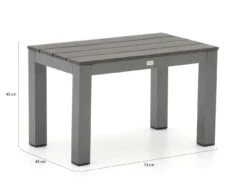 Bellagio Fidenza Picknickbank 73x45x45 Cm