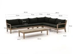 Schemel Store 41 ROUGH Batang Ecklounge-Set 5-teilig Rechts