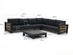 Bellagio Avolo Ecklounge-Set 3-teilig Rechts