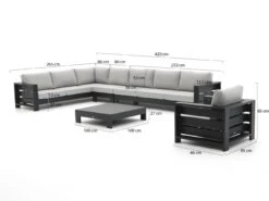 Bellagio Avolo Ecklounge-Set 5-teilig Links