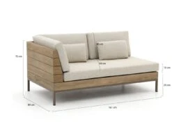 Apple Bee Long Island Loveseat Rechter Arm 161 Cm