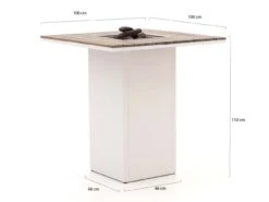 Cosiloft Bartisch Outdoor 100x100x110 Cm