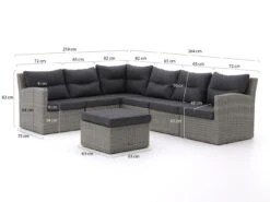 Schemel Store 45 Intenso Fellini Ecklounge-Set 7-teilig Links