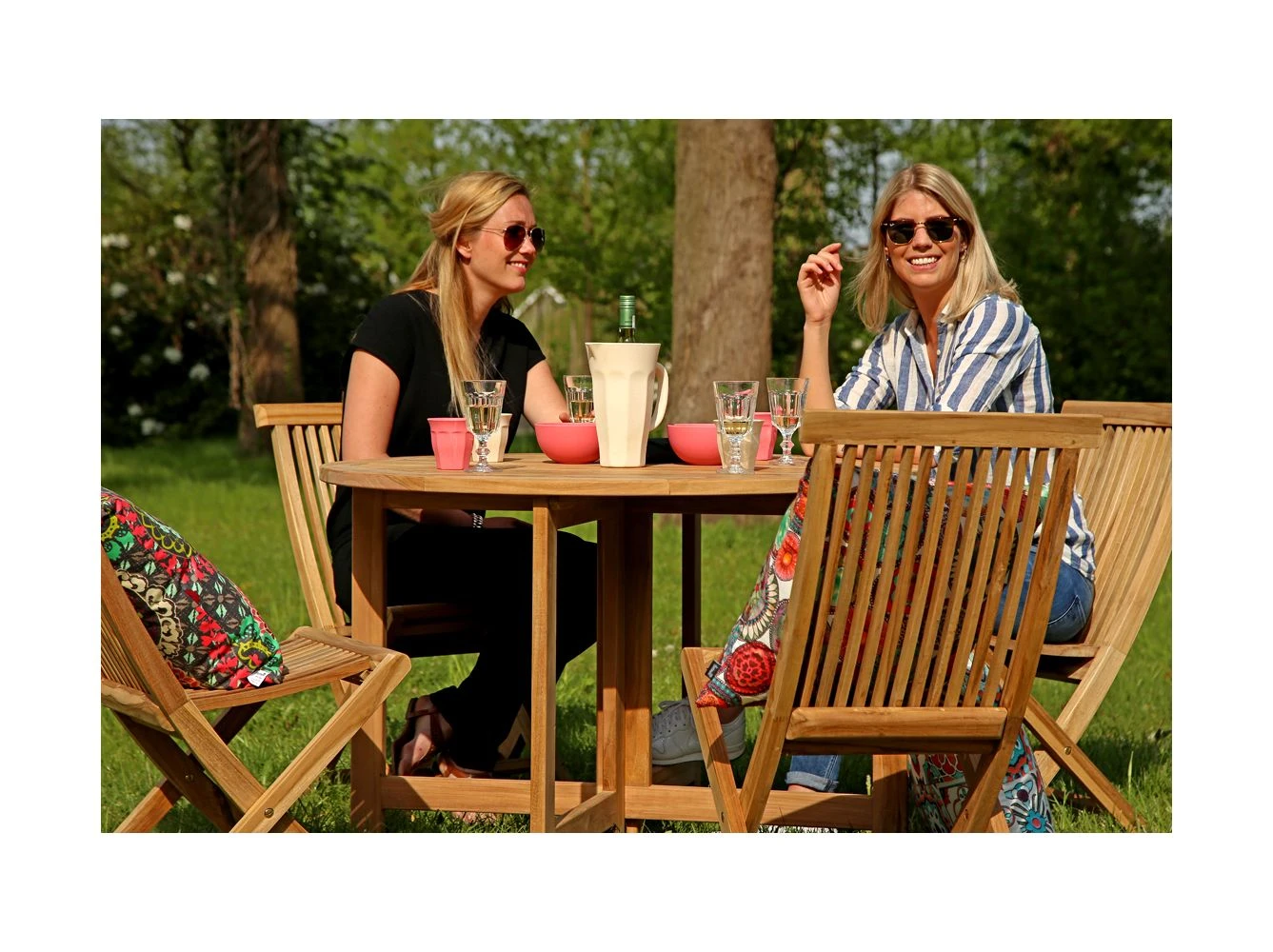 Sunyard Butterfly Gartentisch Klappbar ø 110 Cm (h: 75 Cm) 5 Sunyard Butterfly Gartentisch Klappbar ø 110 Cm (h: 75 Cm) – Bild 3