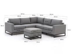 Il Tempo Del Capo Ecklounge-Set 4-teilig