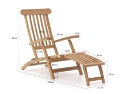 Sunyard Country/Wales 60 Cm Deckchair-Set 3-teilig