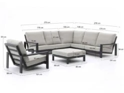 Bellagio Vezzano Ecklounge-Set 5-teilig