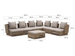 ROUGH-B Ecklounge-Set 7-teilig