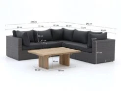 Forza Barolo/ROUGH-L Ecklounge-Set 6-teilig