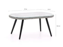 Forza Dorio Loungetisch 97x47x43,5 Cm