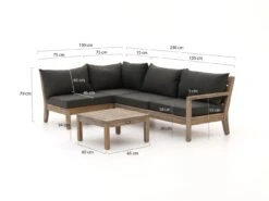 ROUGH Batang Ecklounge-Set 4-teilig Links