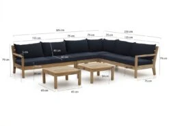ROUGH Batang Ecklounge-Set 6-teilig Links