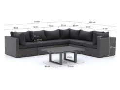 Forza Barolo/Bolano Ecklounge-Set 7-teilig