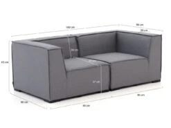 Il Tempo Cira Gartensofa 2-Sitzer 180cm