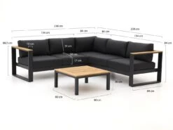 Bellagio Sorani Ecklounge-Set 4-teilig