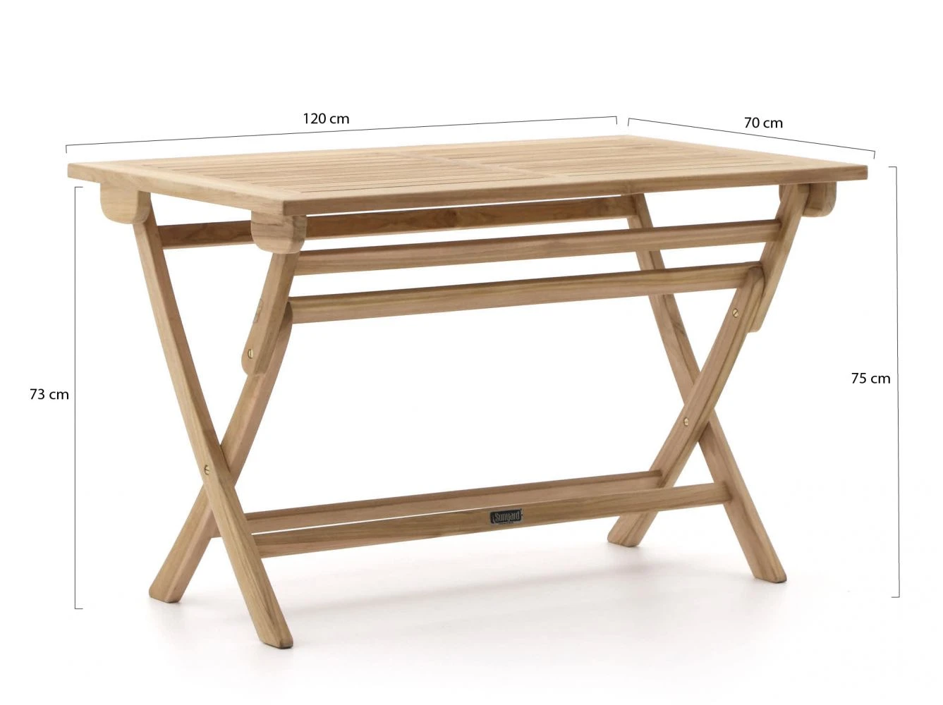 Sunyard Preston Gartentisch Klappbar 120x70x75 Cm 3 Sunyard Preston Gartentisch Klappbar 120x70x75 Cm