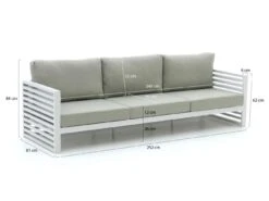 Bellagio Cadora Gartensofa 3-Sitzer 252