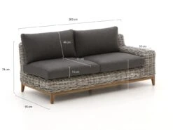 Intenso Davoli Lounge Element Linker Arm 202 Cm