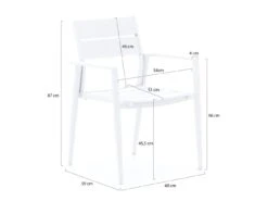 Bellagio Fondo Gartenstuhl Stapelbar