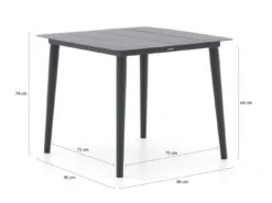 Manifesto Sora Gartentisch 90x90x74 Cm