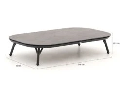 Bellagio Cavezzo Loungetisch 140x80x25cm