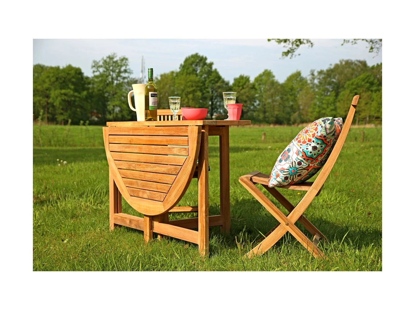 Sunyard Butterfly Gartentisch Klappbar ø 110 Cm (h: 75 Cm) 6 Sunyard Butterfly Gartentisch Klappbar ø 110 Cm (h: 75 Cm) – Bild 4