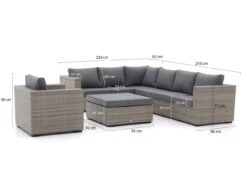 Forza Giotto Ecklounge-Set 4-teilig Links